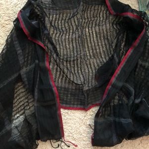 Eileen Fisher Linen Cashmere Scarf NWT